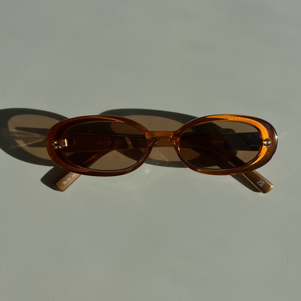 Le Specs Outta Love Caramel Sunglasses